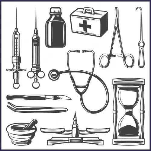 Medical instruments illustration